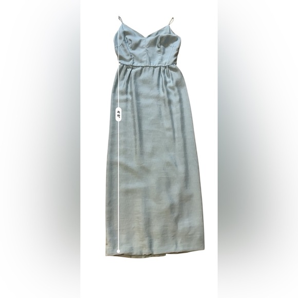 Elegant Evening Pin Up Retro Vintage Dress Light Blue Size Small - Picture 12 of 12
